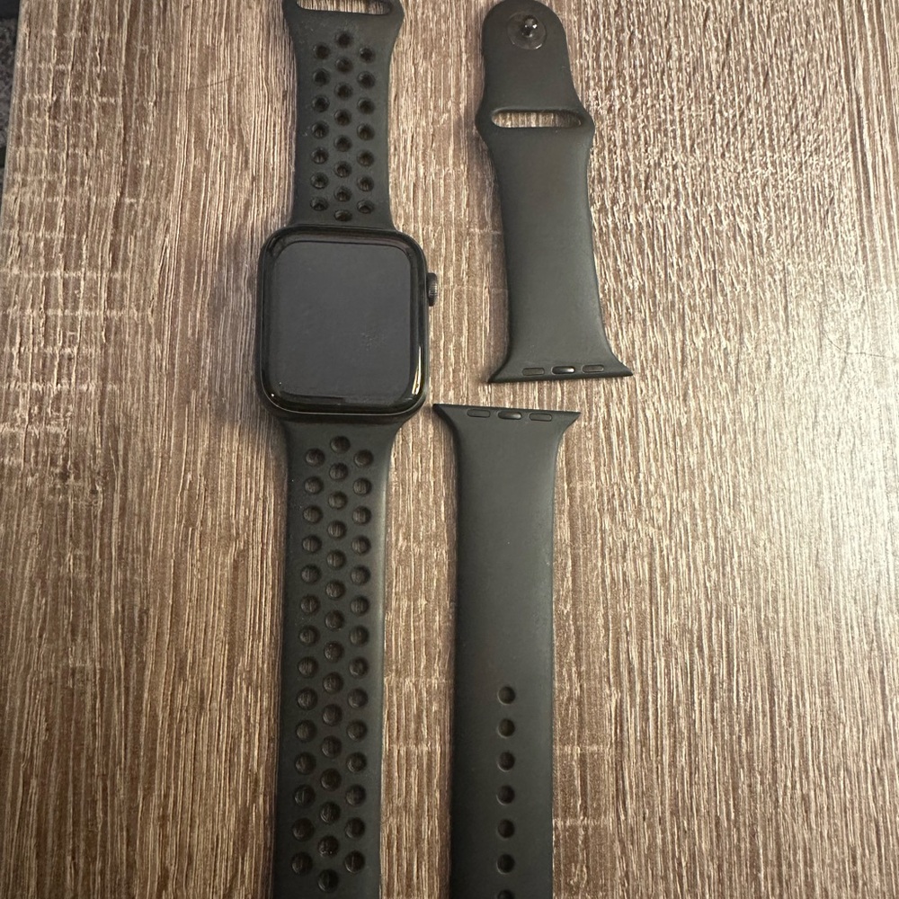 Apple Smartwatch with Black Band (Series 6)